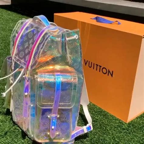 louis vuitton clear backpack|backpack louis vuitton original.